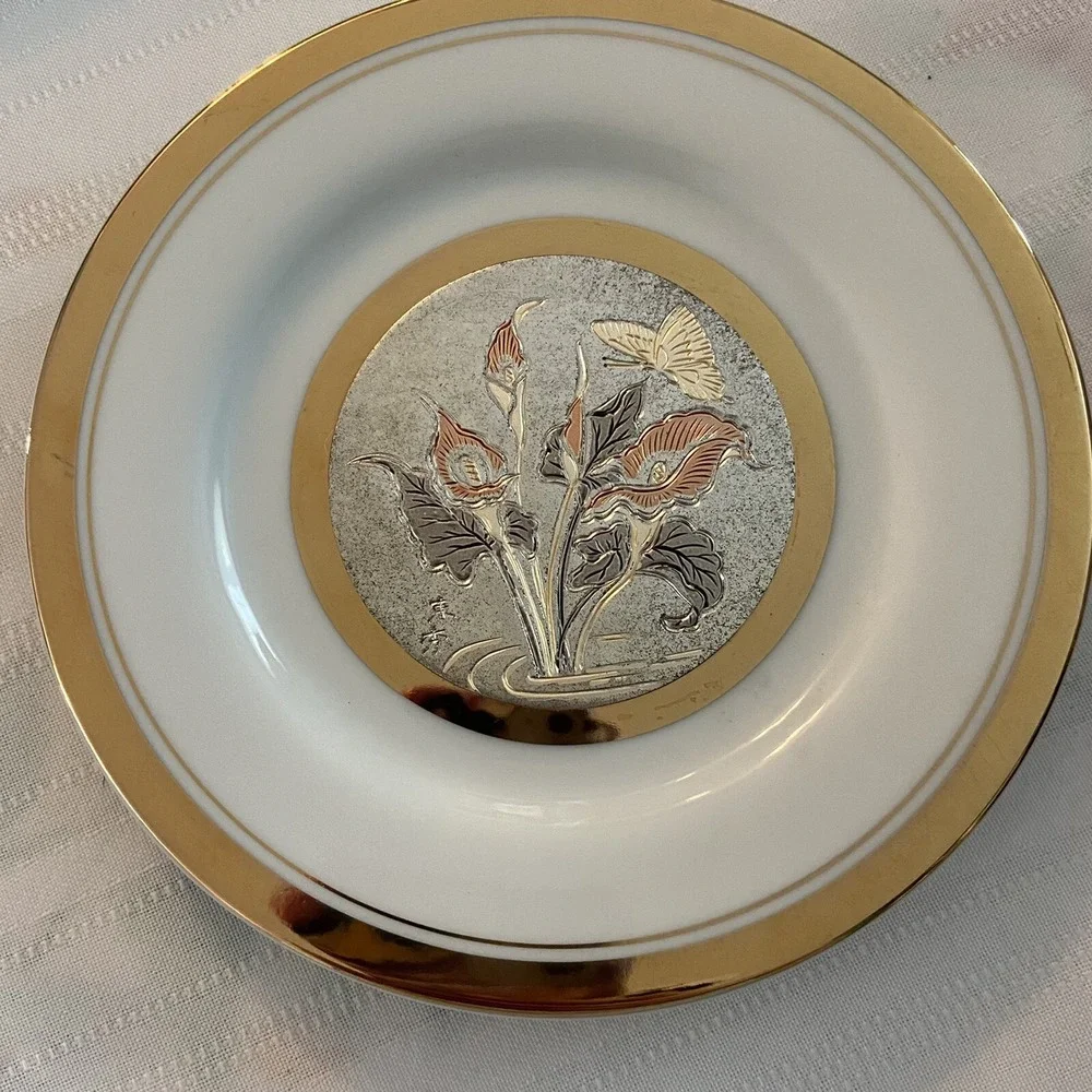 The Art of Chokin‎ 24K Gold Edged Small Plate 6